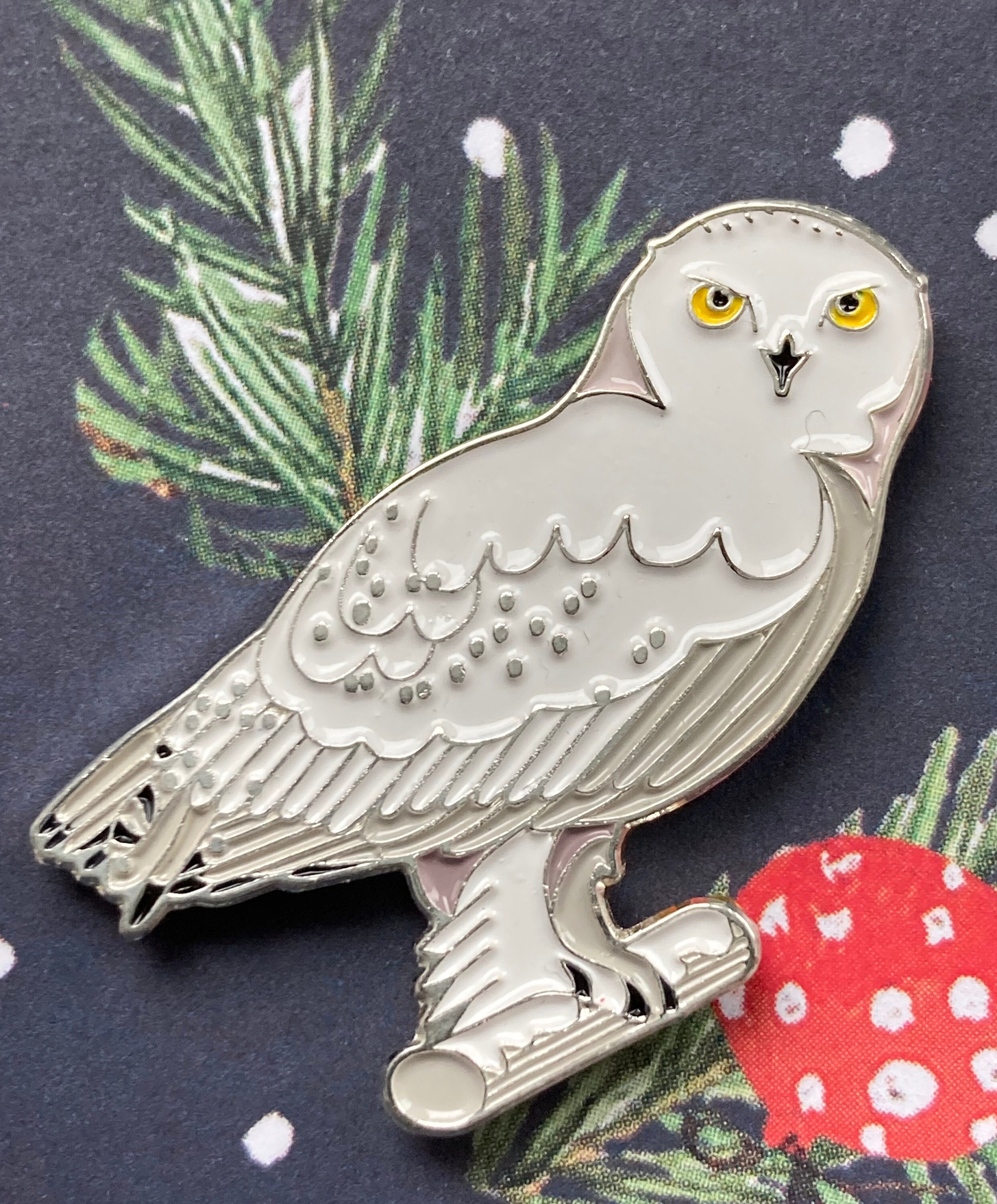 Pin Schnee-Eule - Pin Snow Owl