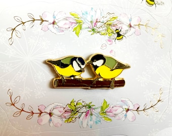 Pin mit zwei Meisen für 6,00 Euro