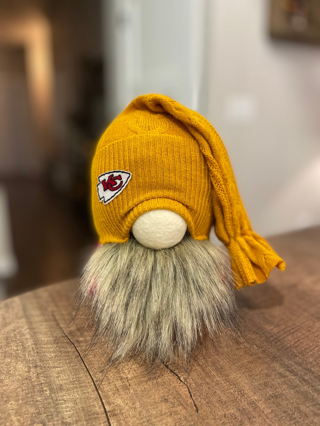 Kansas City Chiefs Gnome. Chiefs Gnome. Gold Gnome. Football Gnome. Etsy