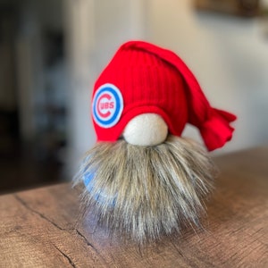 Chicago Cubs Gnome. Cubs Gnome. Chicago Gnome. Red Gnome. Gnome. Baseball Gnome.