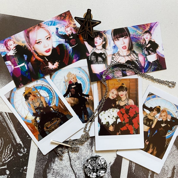 Dreamcatcher Jiyoo Jiu and Yoohyeon Monster Maison Special Clip Kpop Sticker and Instax