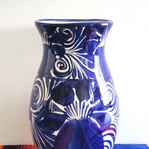 Ceramic Blue and Vase | Flower Vase | Home Decor Vase