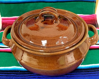 Handmade Red Clay Sopero | Mexican Soup Pot | Kitchen Decor | Serving Pot | Gift Ideas | Kitchen | Fall
