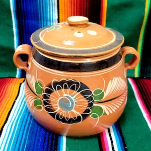 Olla de Barro con Tapa / Olla de Terracota con Tapa / Ideas de Regalo / Frijolero de Barro / Mamá / Abuela / Hermana / Regalos