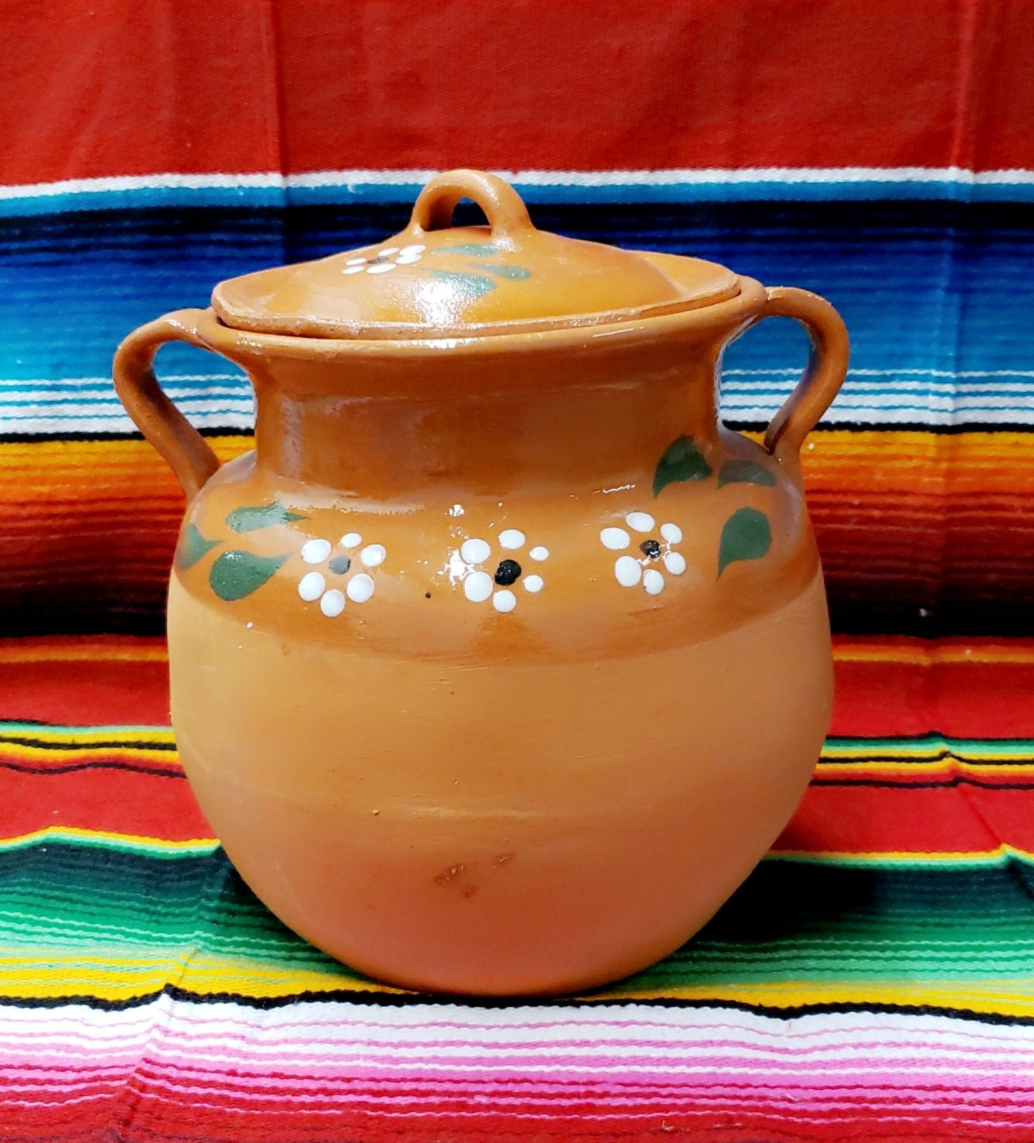 Mexican Clay Cooking Pot With Lid Olla De Barro Clay Pot - Etsy