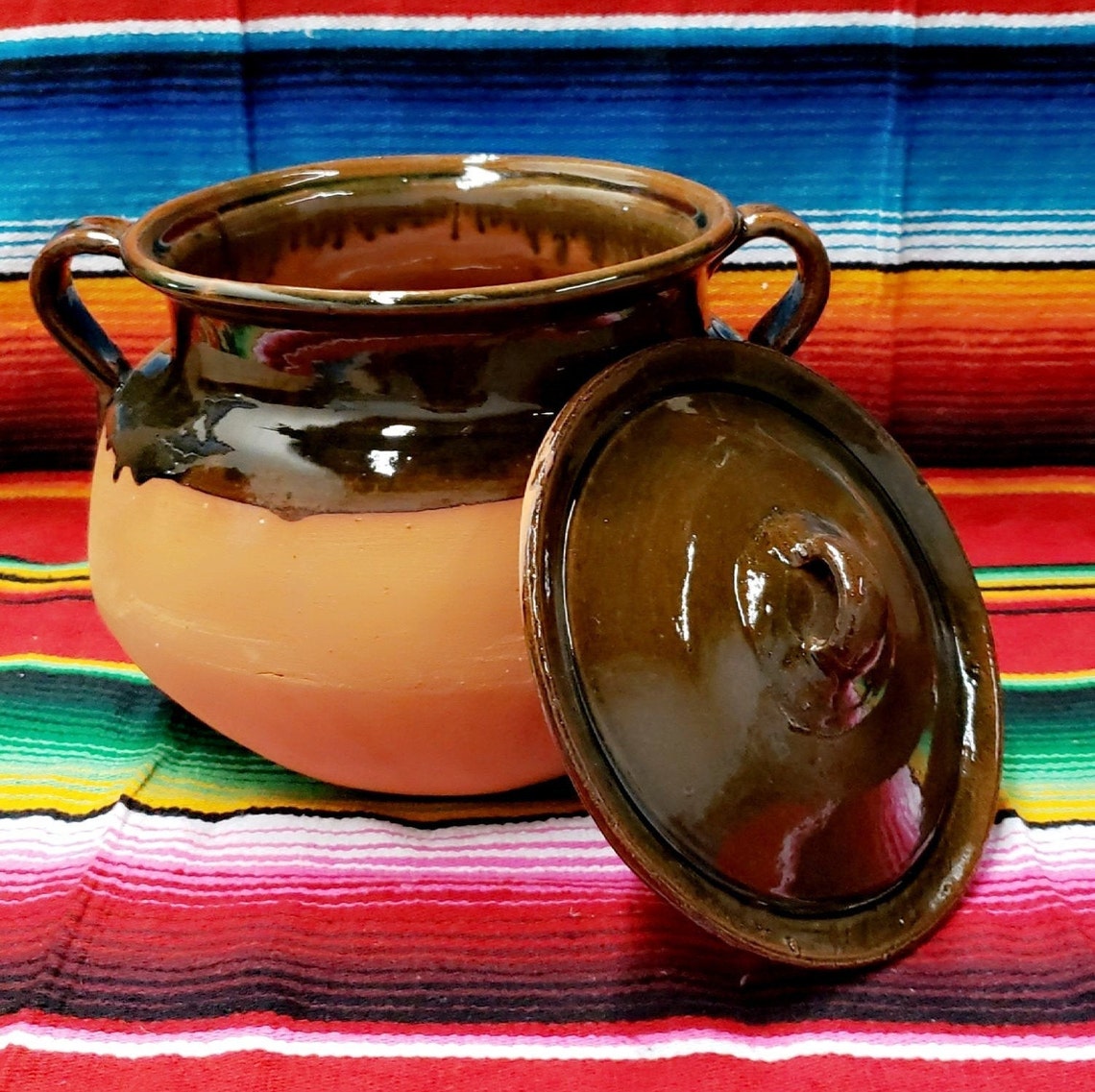 Mexican Clay Cooking Pot with Lid Olla de Barro Clay Pot Etsy