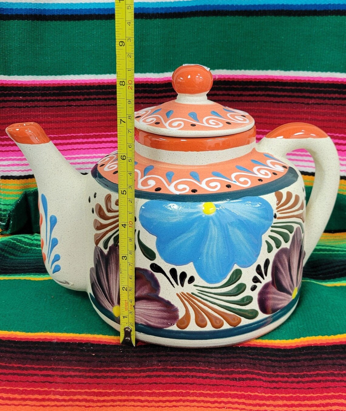 Mexican Decor Teapot Teapot Assorted Colors Decor Teapot Etsy