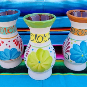 Handmade Floreros | Floral Vase | Floreros Mexicano |  Mexican Vases | Mexico Pottery