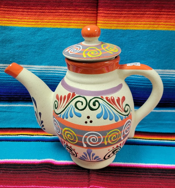 Mexican Decor Teapot Teapot Decor Teapot Kitchen Decor Etsy