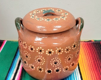Handmade Clay Pot | Olla de Barro | Mexican Clay Pot | Bean Pot | Gift Ideas