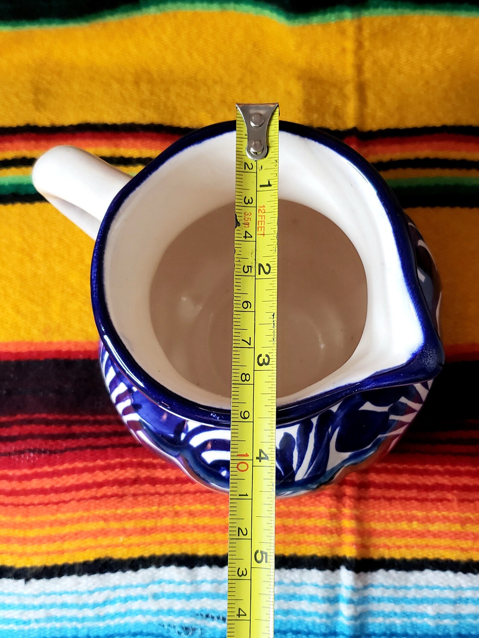 Blue Creamer Pitcher Ceramic Cafe Creamer Holder Kitchen Etsy Italia