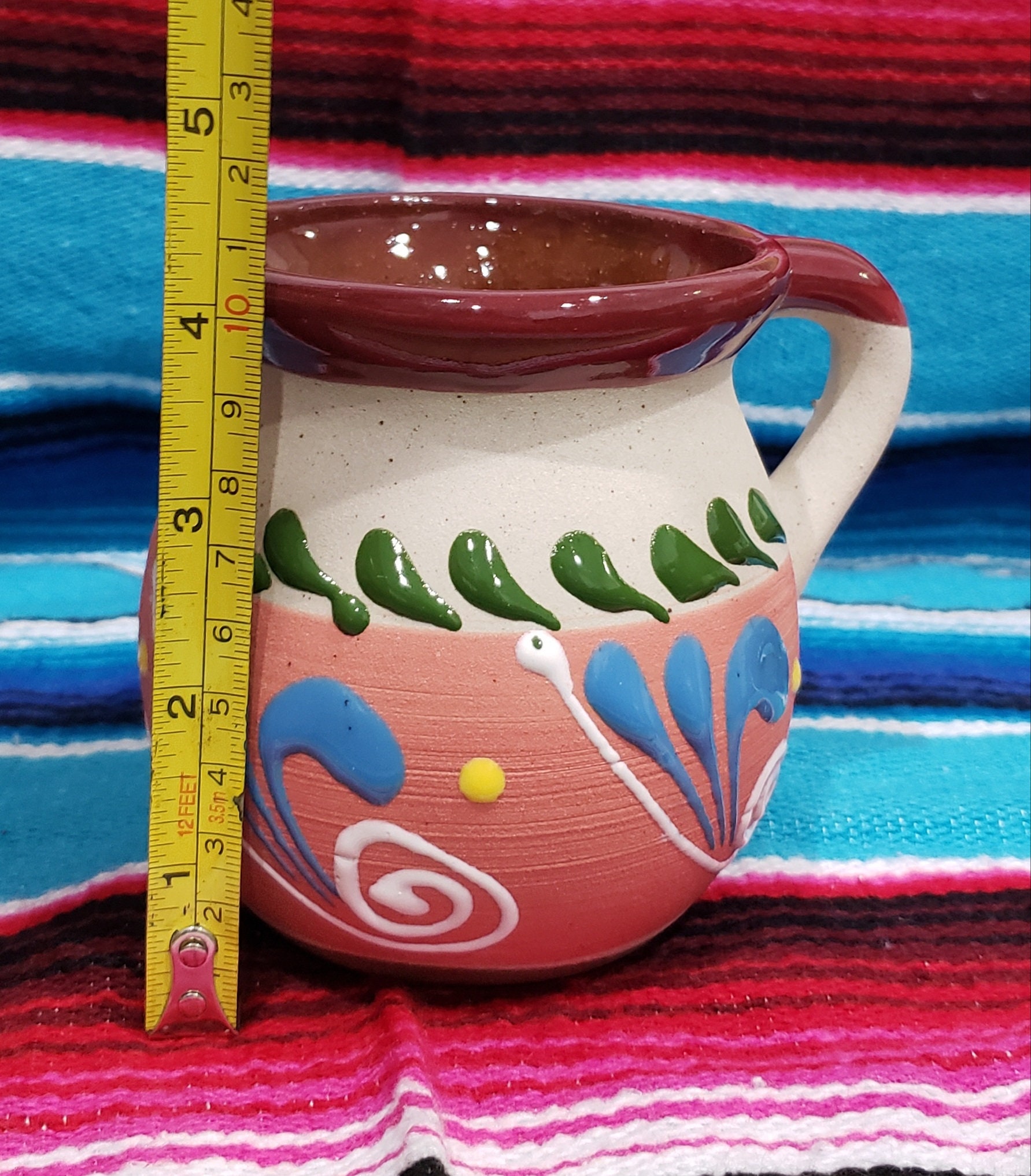 SET of 2 Coffee Cup Mexican Coffee Cup Spanish Style Coffee Etsy