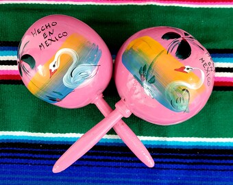 SET of 2 Mexican Maracas | Party Favors | Mexican Party Theme