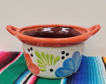 Cazuelita Salsero | Mexican Handmade Salsero | Cazuela de Barro | Mexican Pottery | Kitchen Decor