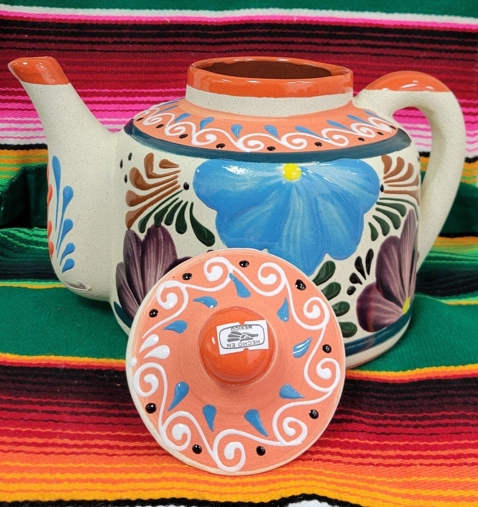 Mexican Decor Teapot Teapot Assorted Colors Decor Teapot Etsy