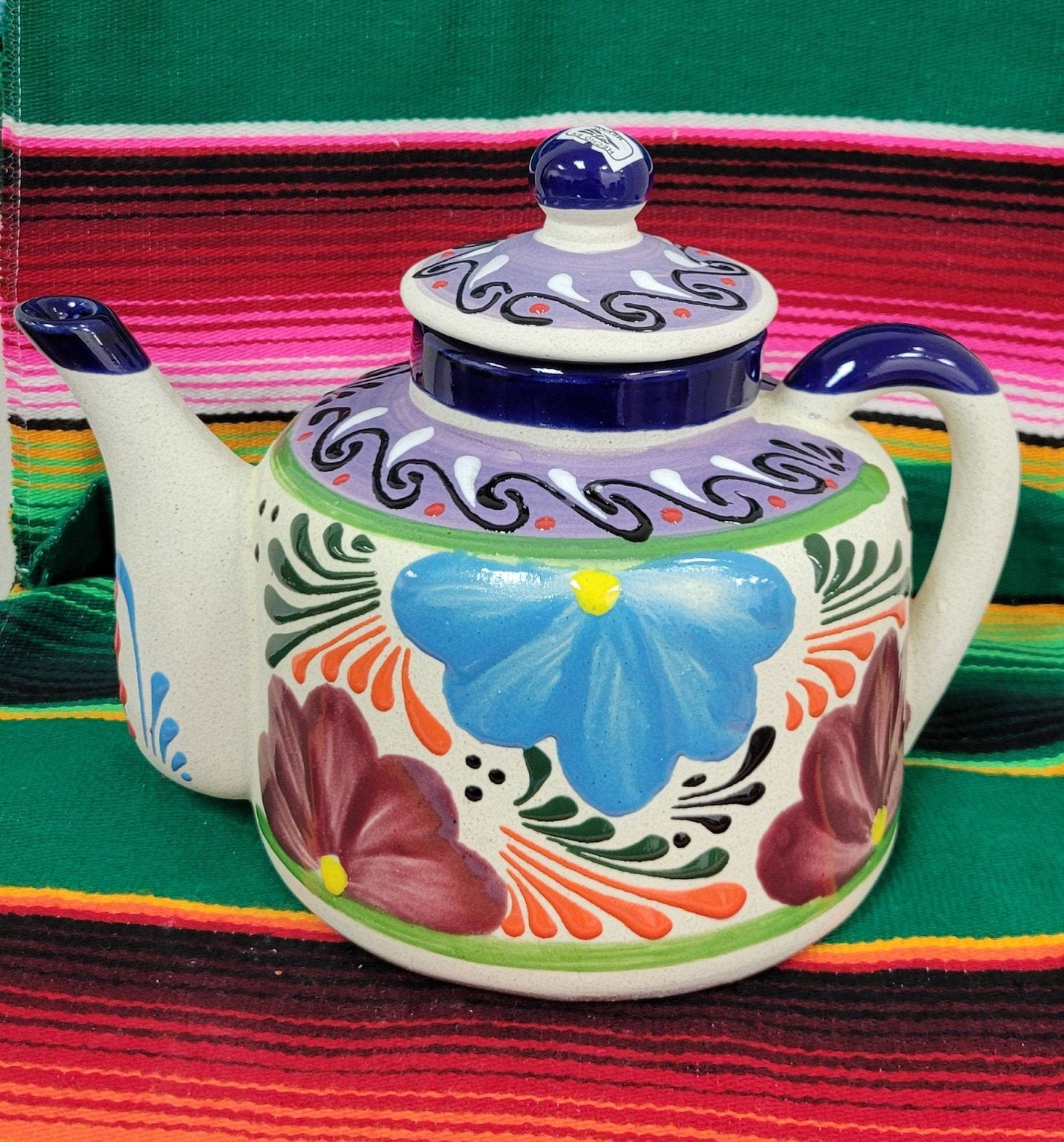Mexican Decor Teapot Teapot Assorted Colors Decor Teapot Etsy