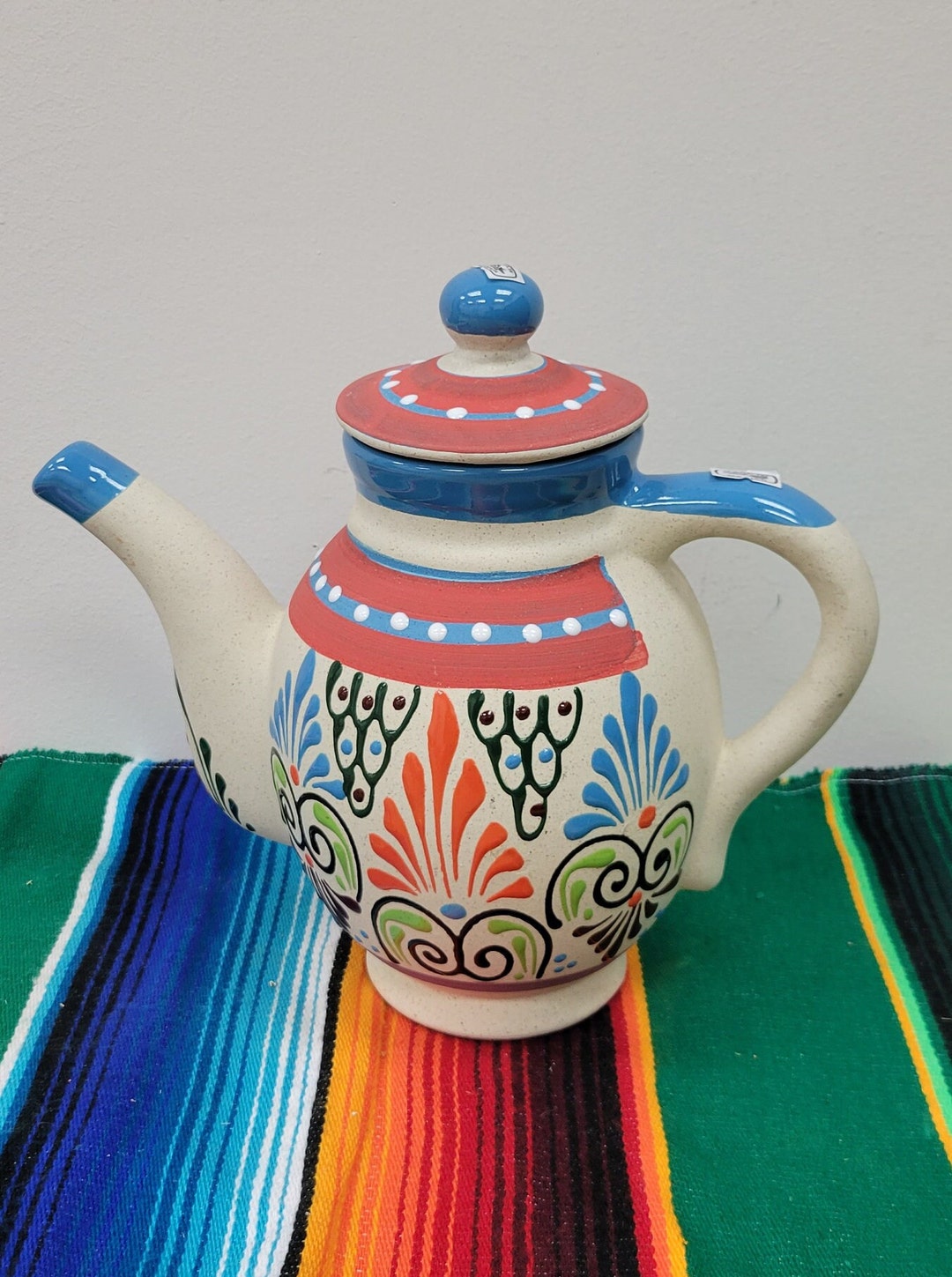 Mexican Decor Teapot Teapot Decor Teapot Kitchen Decor Etsy