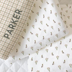 Personalisierte Enten Baby Decke Enten Jäger Baby Decke Personalisierte Ente Baby Decke Stockente Enten Kinderzimmer Geschenk Baby Shower