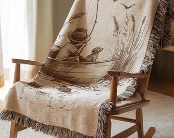 Personalized Fishing Baby Blanket Customized Fishing Baby Blanket Boys Fishing Nursery Decor Baby Shower Gift Fishing Theme Baby Blanket