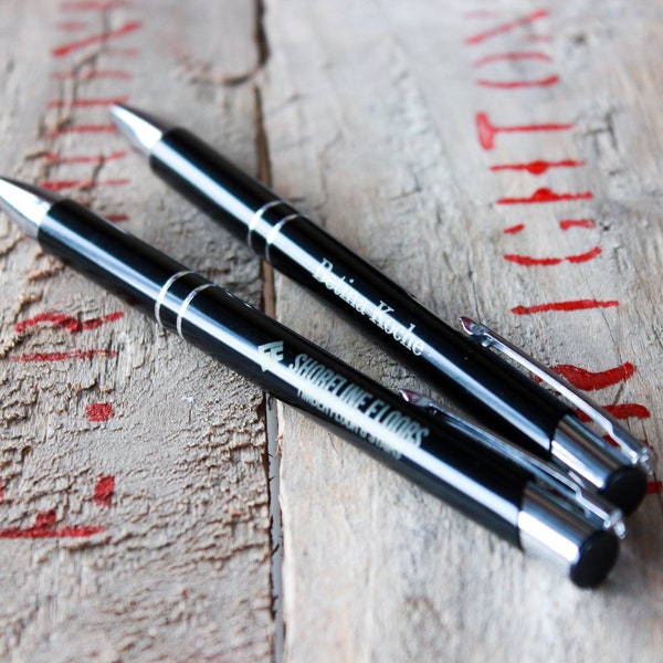 Customizable Personalized Engraved Aluminum Pen - Company Gifts - Custom Logo
