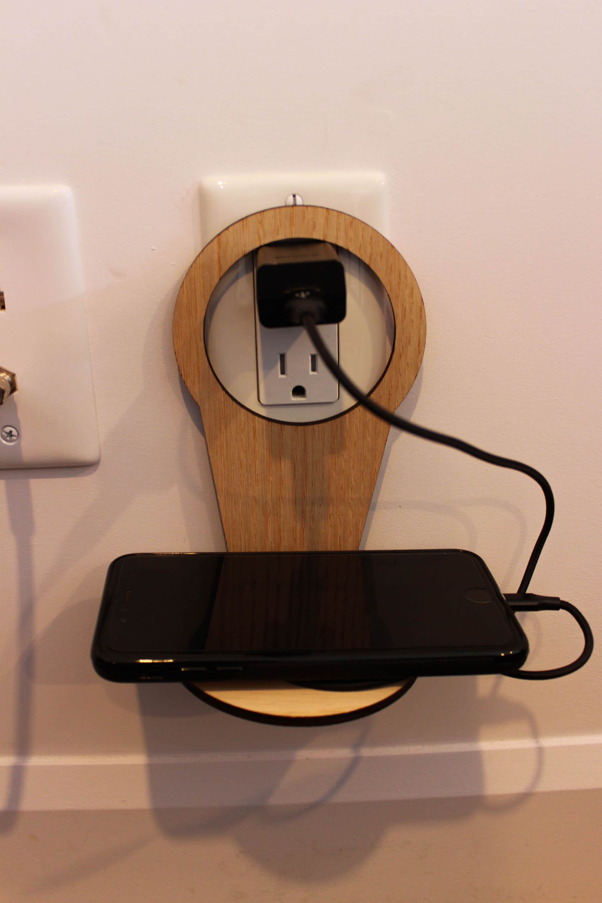 Hanging Outlet Shelf for Charging Phone Speakers or Devices Etsy