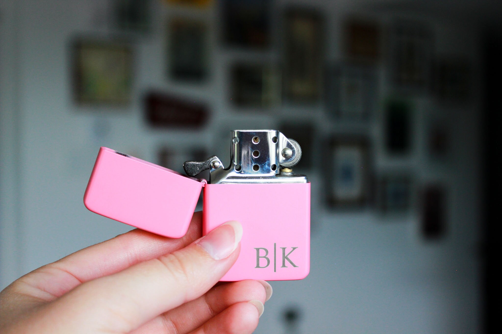 Customizable Personalized Engraved Pink Butane Lighter Pink Etsy