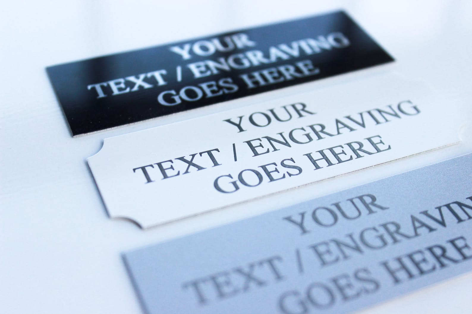 Engraved Personalized Silver Aluminium Trophy Plate Award Etsy