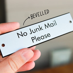 Customizable Personalized Engraved BEVELLED Lamacoid Plastic Tag - Award Plaque, Trophy, Warning, Picture Frame - Multiple Sizes