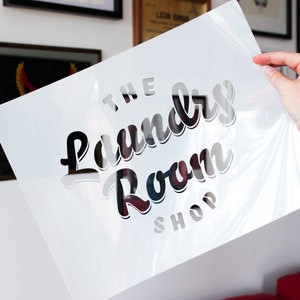 Personalized Mylar Stencil - Reusable Option - Text or Logo Paint Roller or Spray