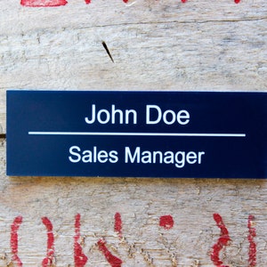 Personalized Engraved Lamacoid Plastic Tag - Name Tag - Different Shapes
