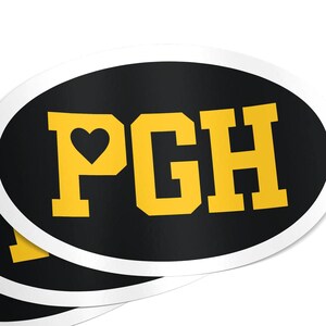 PGH Heart Pittsburgh Vinyl Sticker