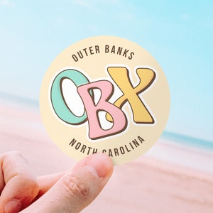 OBX Outer Banks, North Carolina Vinyl Sticker