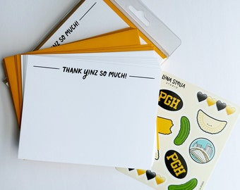 Thank Yinz Pittsburgh Thank You Notes