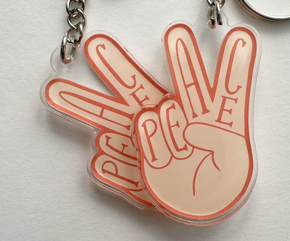 Peace & Joy | Acrylic Keychain Peace & Joy | Acrylic Keychain