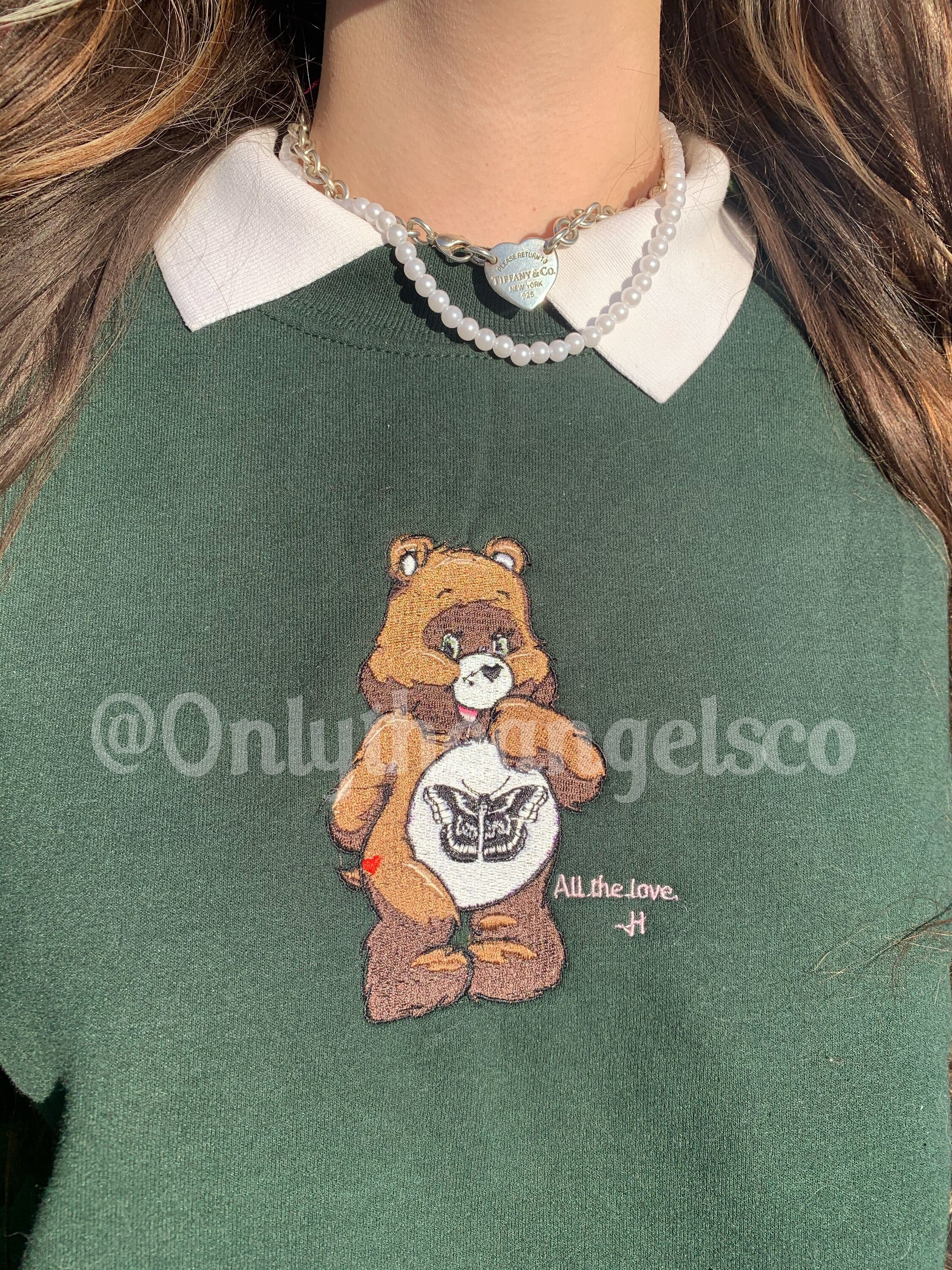 Harry styles brown crewneck Clearance