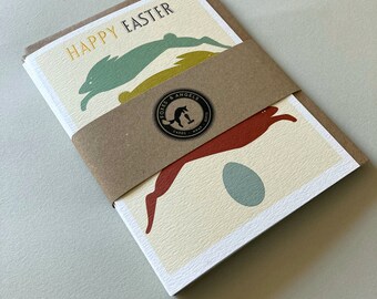 Easter Rabbit Greeting Card Pack - Easter cards - Rabbit cards - Egg cards - Spring cards - Easter card packs