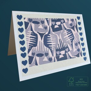 Feliz aniversario/tarjeta de felicitación del día de San Valentín, tarjeta romántica para ella, tarjeta de los amantes, tarjeta de felicitación retro nostálgica