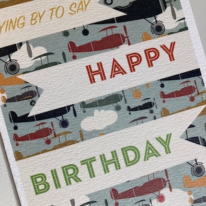 Cartões de aniversário de avião vintage, Cartões de avião, Feliz aniversário para homens que amam aviões, Cartões de avião, Cartões para fanáticos por aviões, Desconto FOXSAVE20