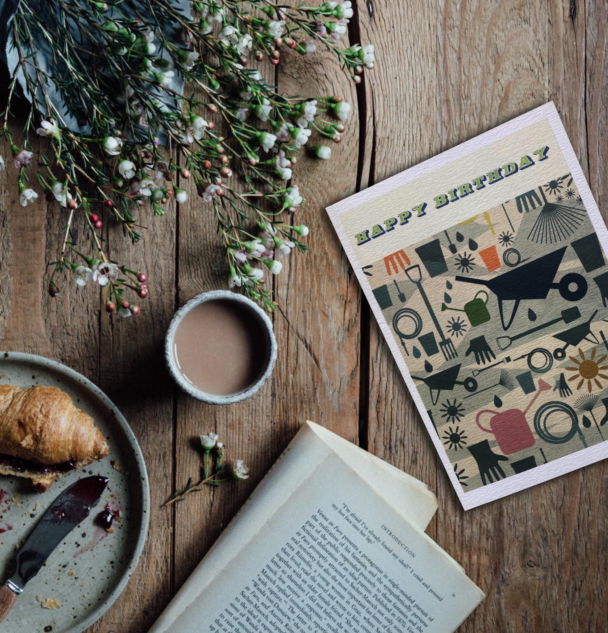 New Gardening Birthday Greeting Card