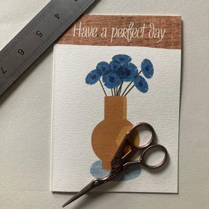 Carte de voeux fleur du jour parfait