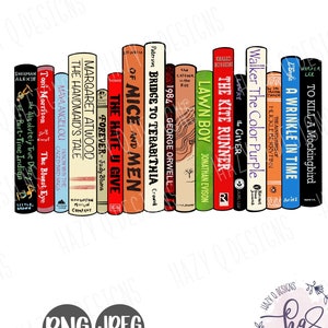 I read banned books PnG for Sublimation | Banned books PnG | Books PnG | Handdrawn banned books PnG | Book Lover PnG | Instant Download PNG