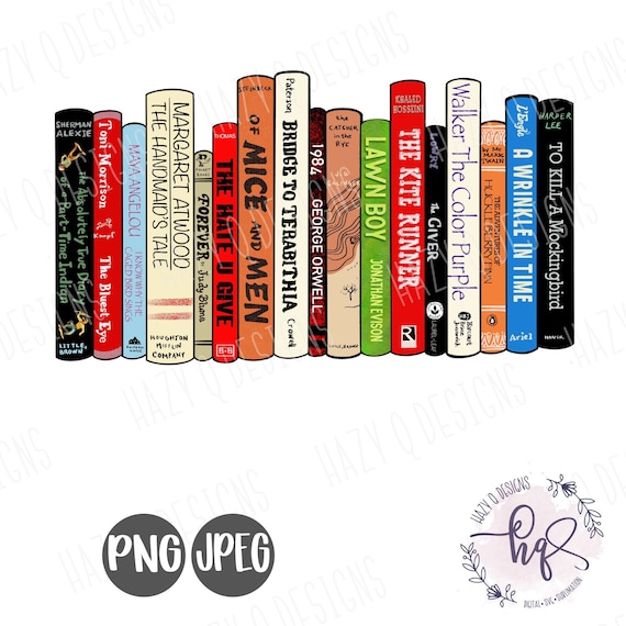 I read banned books PnG for Sublimation | Banned books PnG | Books PnG | Handdrawn banned books PnG | Book Lover PnG | Instant Download PNG