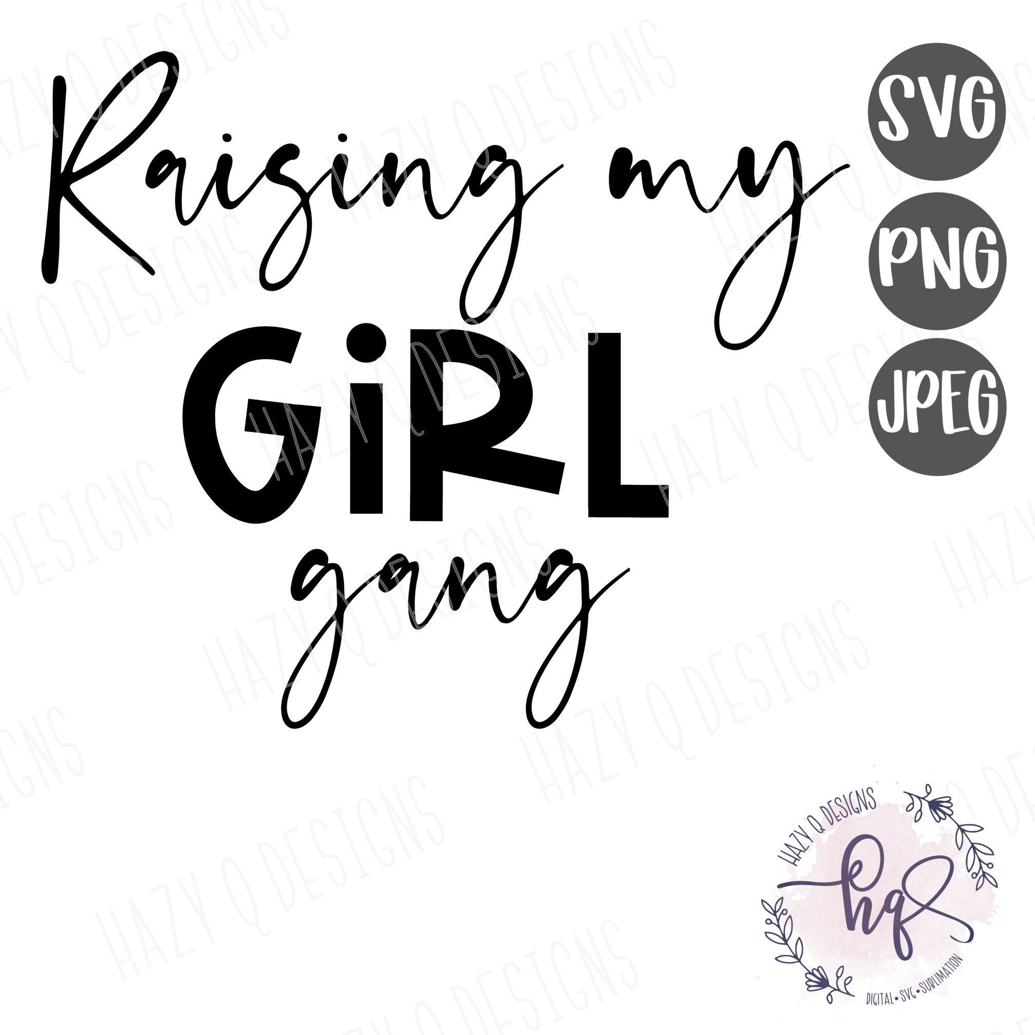 Raising my Girl Gang SVG Chaos Coordinator Svg Funny Saying Etsy