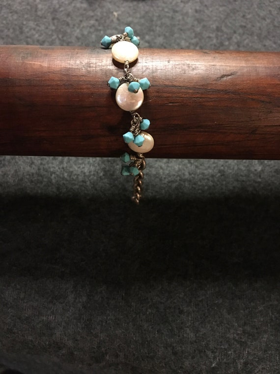Beautiful Pearls with Luster and Turquois Bracelet