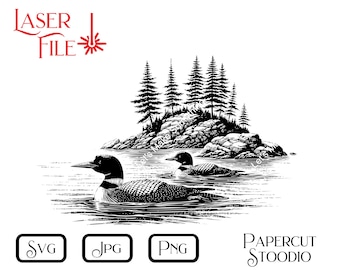 Laser Engrave File, Lake Glide SVG, LightBurn GlowForge Digital Download Wood Projects Signs Cutting Boards  Gifts Cabin Lake Decor