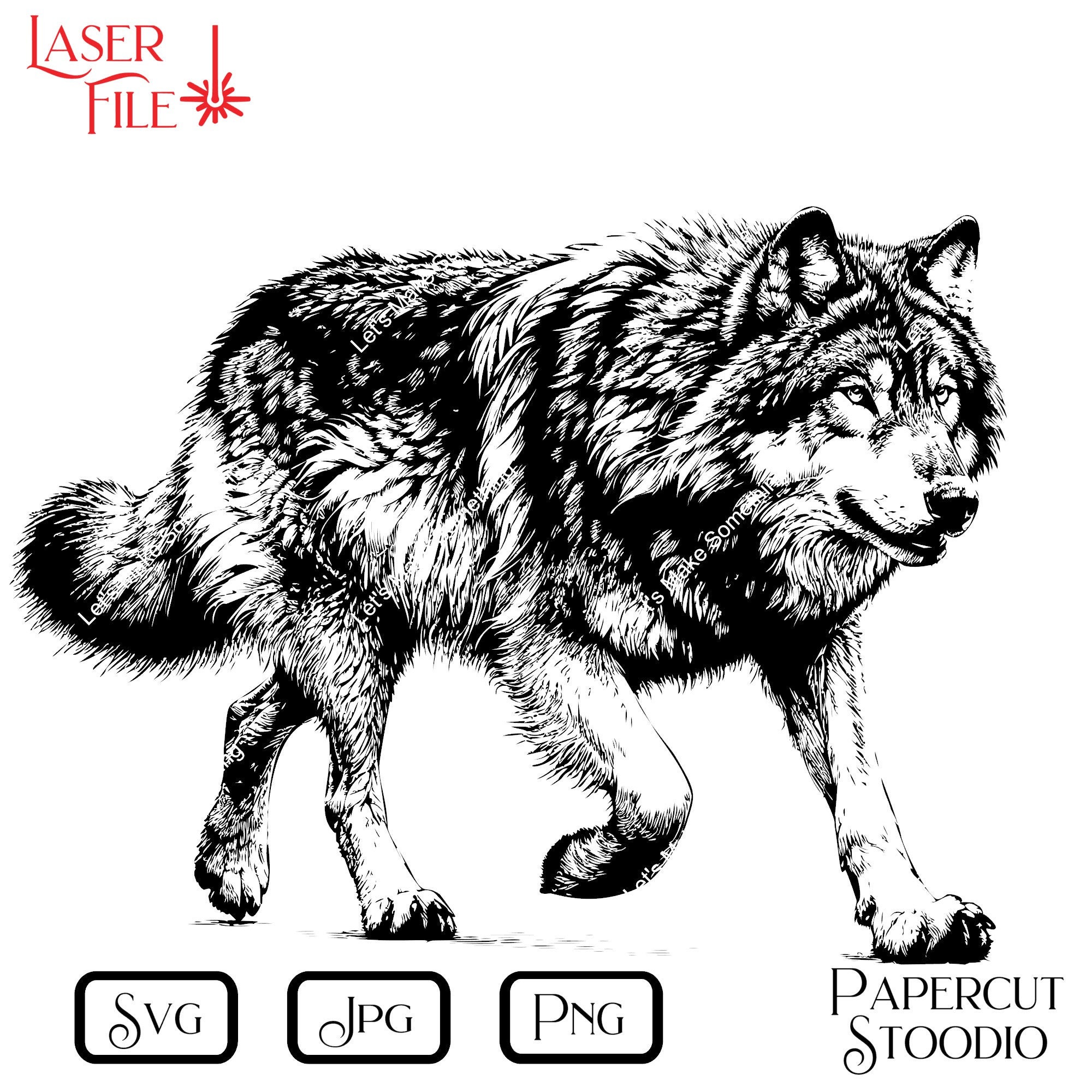 Timberwolf Dxf File Timber Wolf Laser Engrave File, Cabin Decor (SVG, PNG, JPG) - Etsy