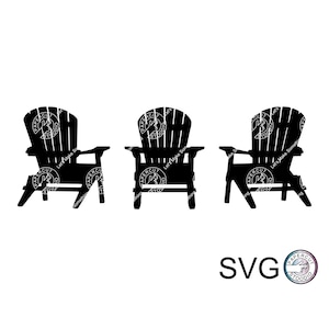 Adirondack Chair 2 SVG, Cricut, Silhouette, Cricut svg, Silhouette svg, Beach Summer svg, mountain chair svg, Muskoka, Adirondack Back
