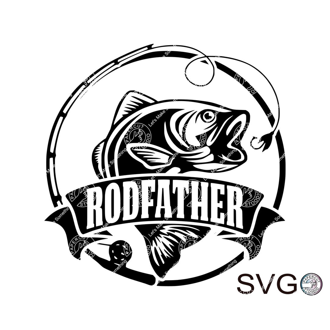 Rodfather 2 SVG, Father Dad Personalized Gift Fishing Rod Laser Shirts ...