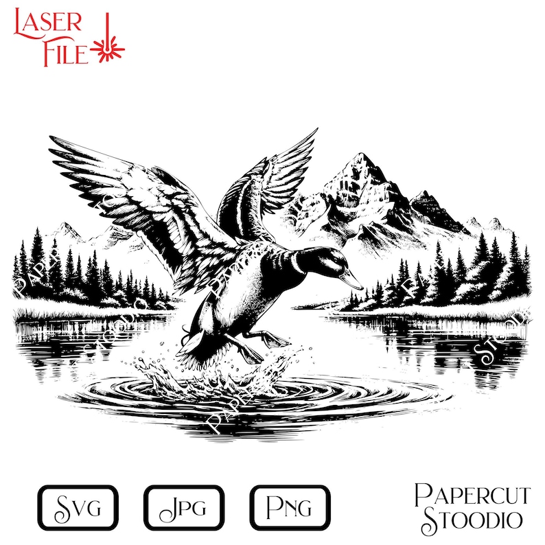 Duck Lake Laser Engrave File, Cabin Sign SVG PNG JPG (digital Download ...