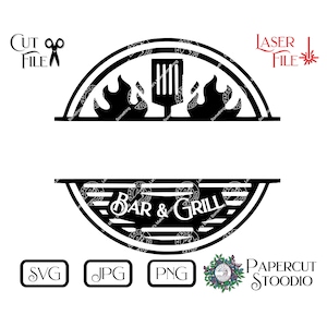 Grill Sign Svg, Cricut Laser Engrave File Instant Download for Charcuterie Board Cutting Board Home Decor Personalized Gift BBQ Backyard